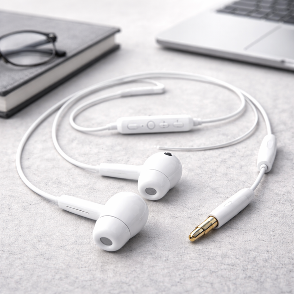 SoundNova Wired Earphones with Microphone – 3.5mm Jack, High-Quality Stereo Sound